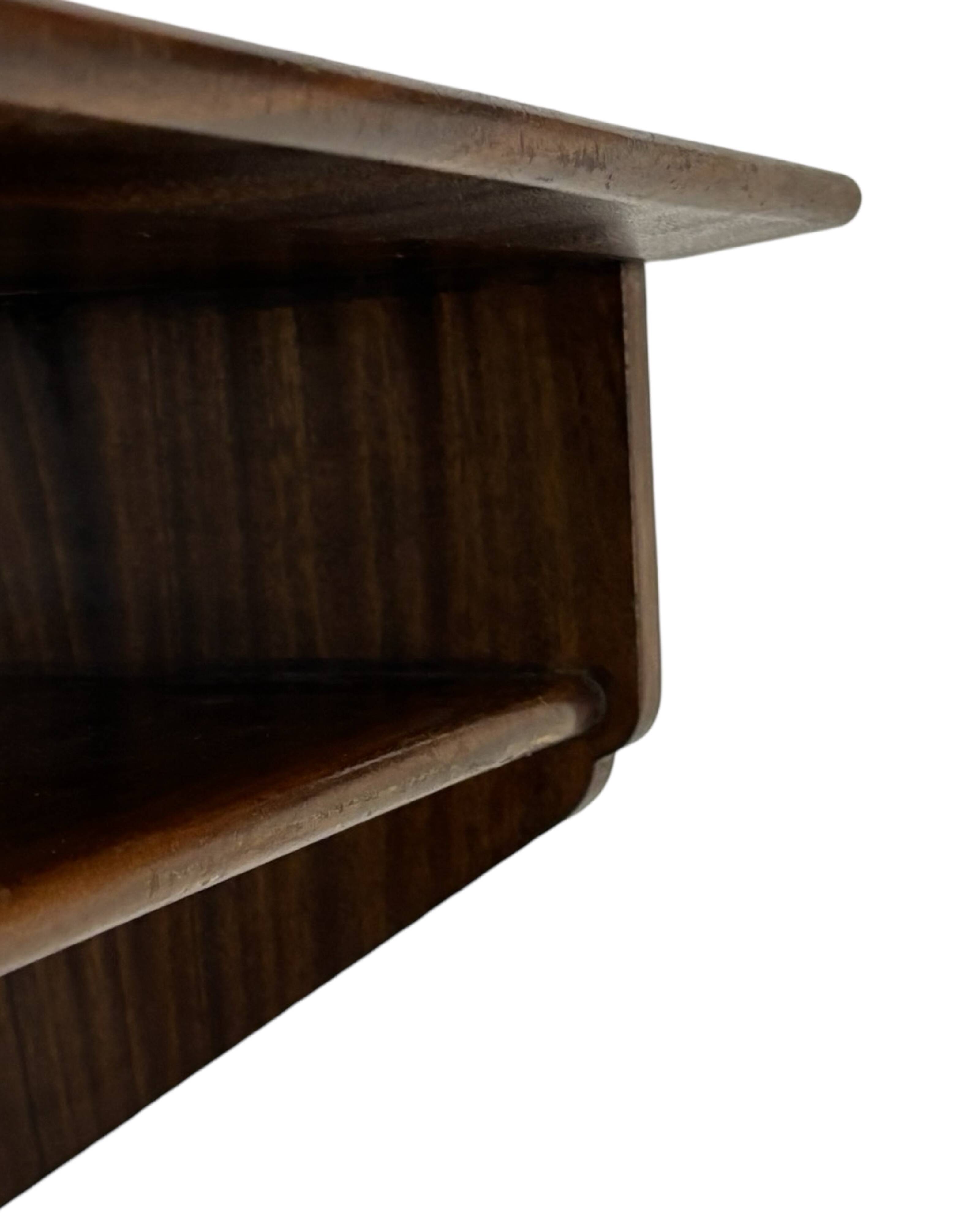 Vintage Danish rosewood wall shelf open floating shelf 60s design