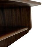 Vintage Danish rosewood wall shelf open floating shelf 60s design