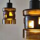 Set of 2 pendant lamps by Victor Bernt for Flygsfors, Sweden, 1960