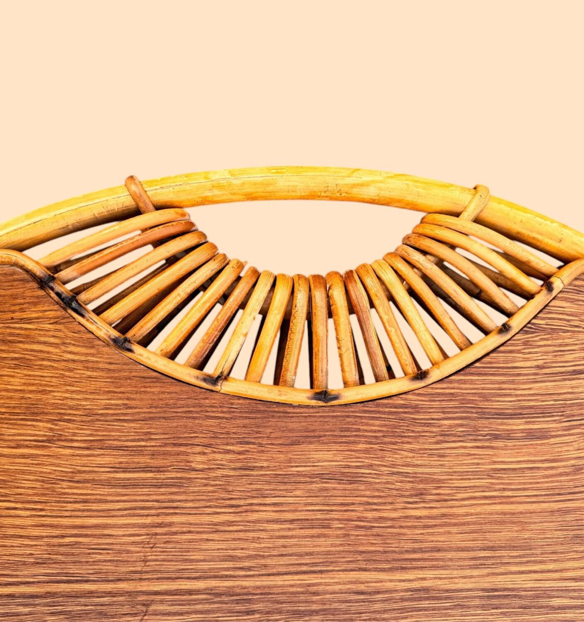 Janine Abraham Rattan Tripod Coffee Table