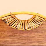 Janine Abraham Rattan Tripod Coffee Table