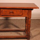 Console Two Drawer in Cherry Wood - 18th Century