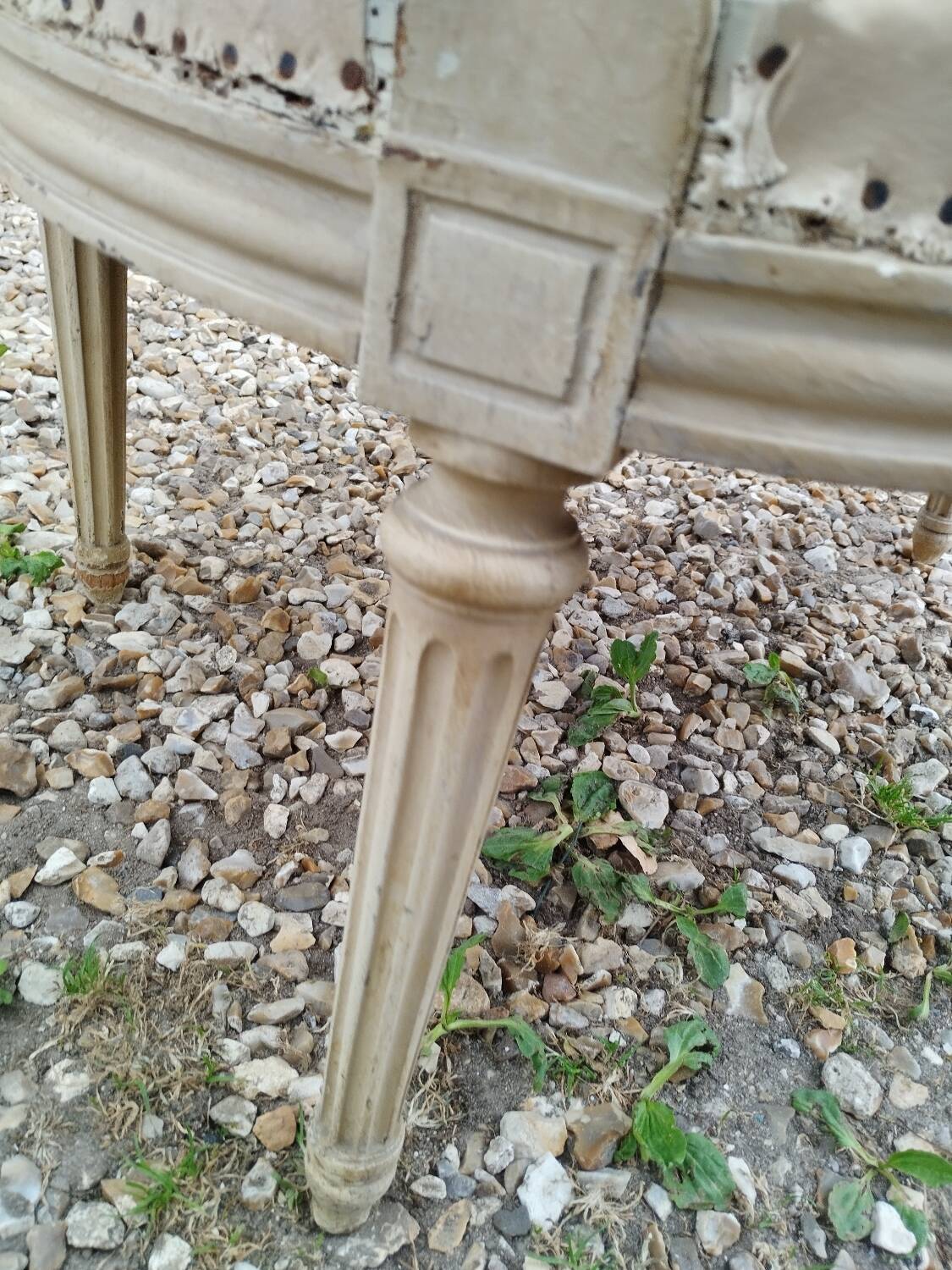 Antique armchair in Louis XVI style, 19th century.