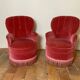 Pair of toadstool armchairs