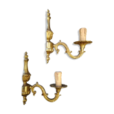 Paire d'appliques en bronze