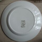 Set of 5 antique dessert plates St Amand décor Flanders