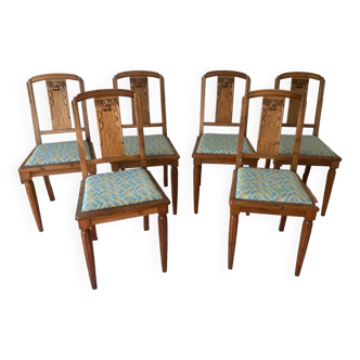 6 Art Deco chairs