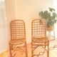 Vintage rattan chair pair "Alice"