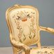 Pair of antique baroque style armchairs in carved wood, Italy, 19th century.