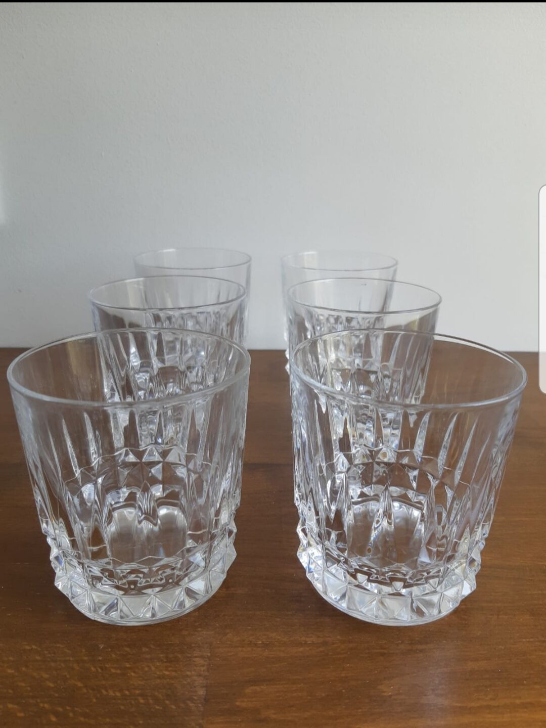 Lot of 6 whiskey glasses