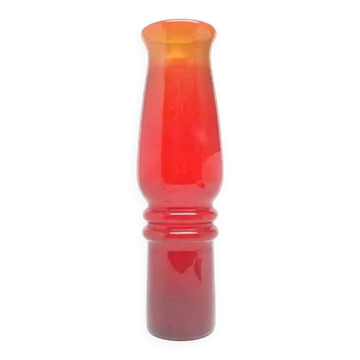 Vase, postmodernism, glass, designed by L. Pijaczewska, Poland, 1970s