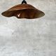 Small pendant light in corrugated teak leaf (Small D:30 H:20)