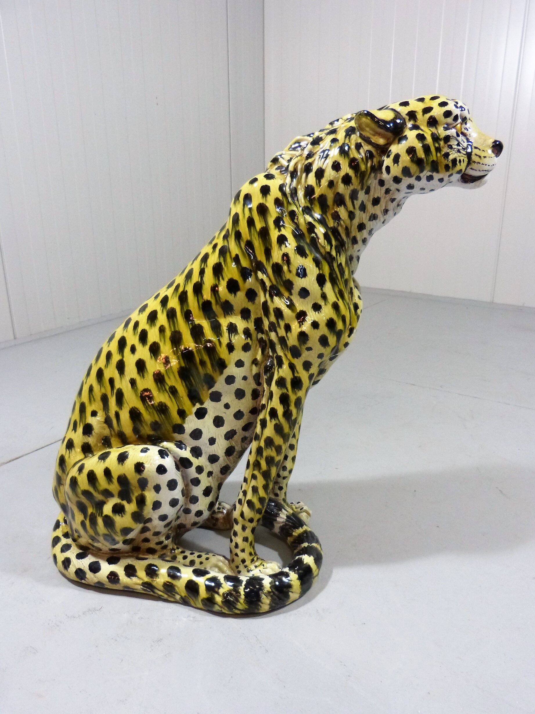 Vintage terracotta Cheetah, Italy 1960