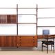 Scandinavian wall system in rosewood by Hansen & Guldborg