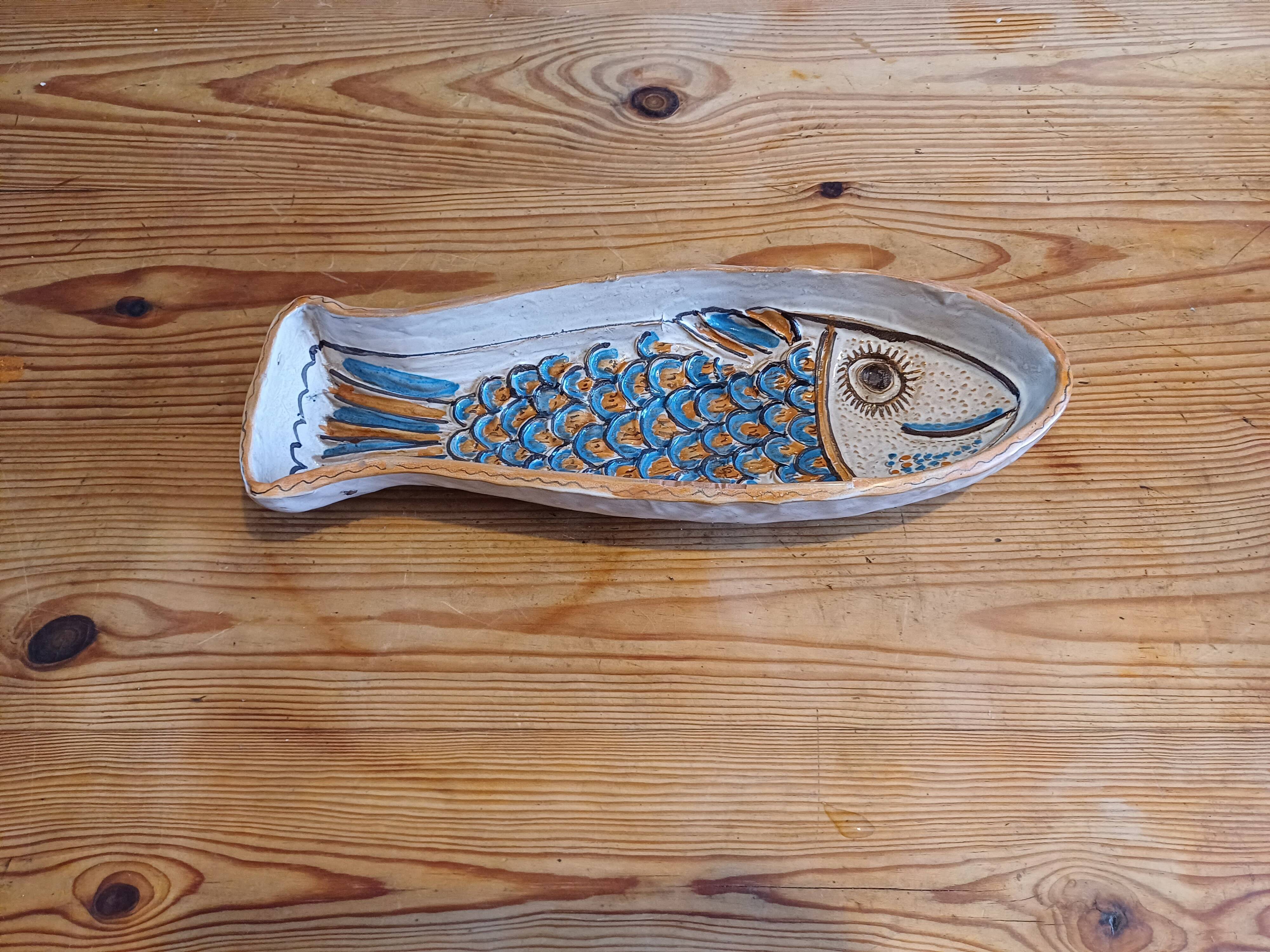Vintage Pottery Fish from Brancitorri