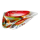 Superbe grand cendrier ou vide-poches triangulaire en verre de Murano des années 60. Fabriqué en Italie.