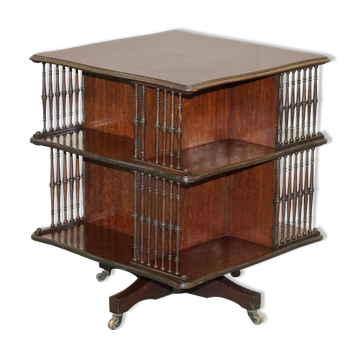 Antique Victorian Rotating Library by Howard & Son