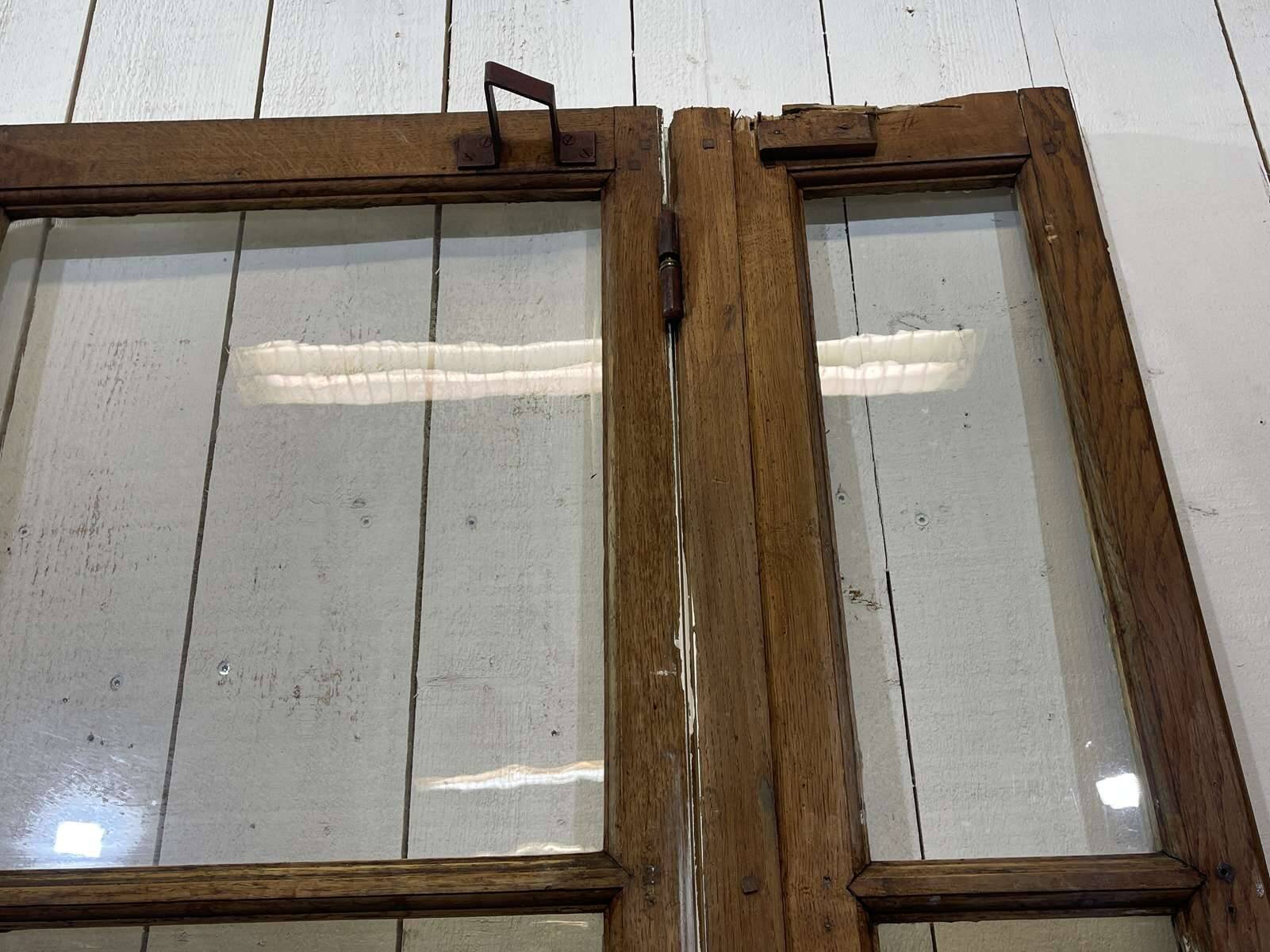 19th century oak partition door