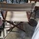 Folding director's armchairs