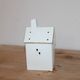 White and gold ceramic house lantern – Christmas light decoration
