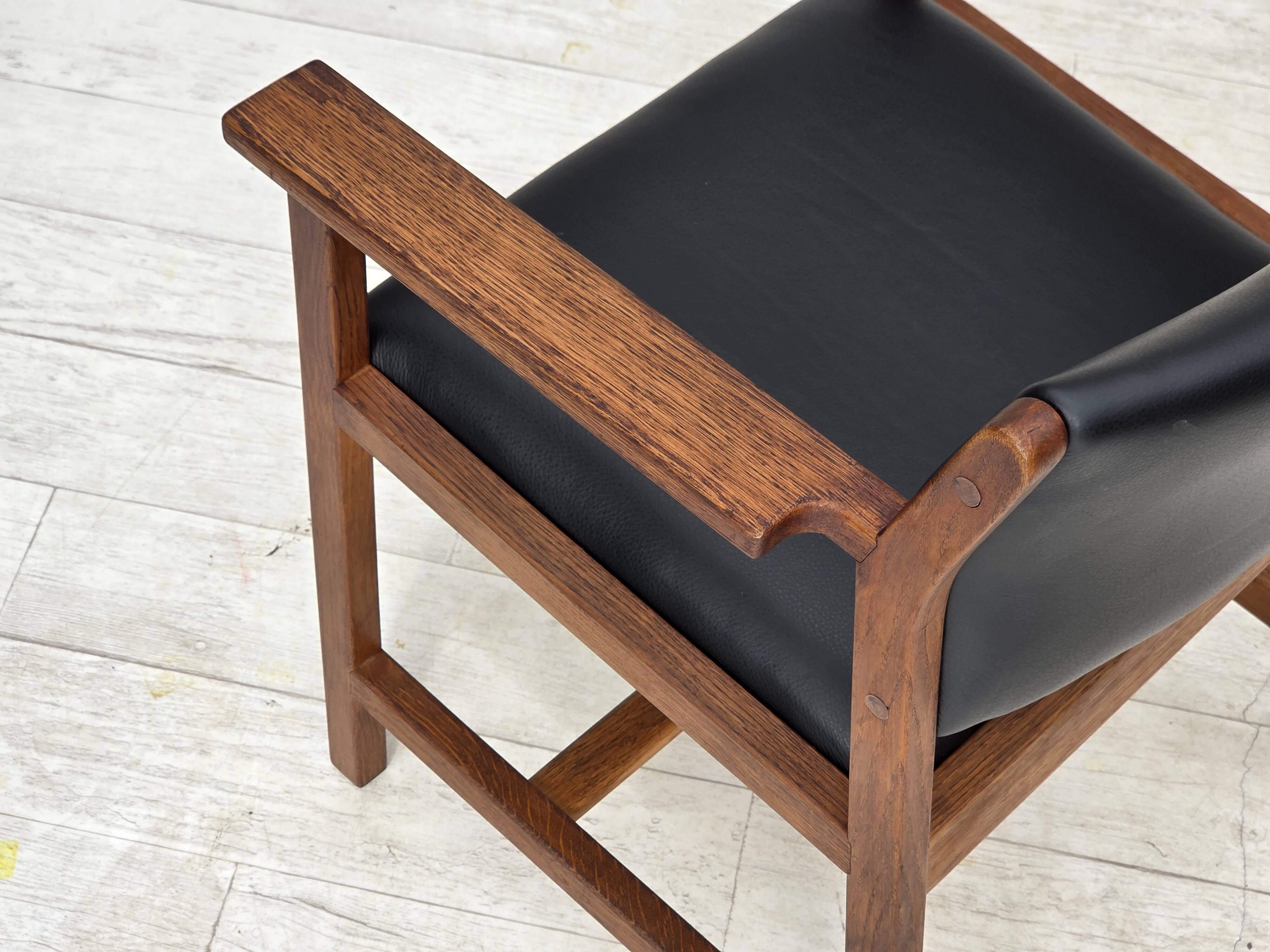 1960s, Danish design by Børge Mogensen, model BM 74, set of 4 armchairs.