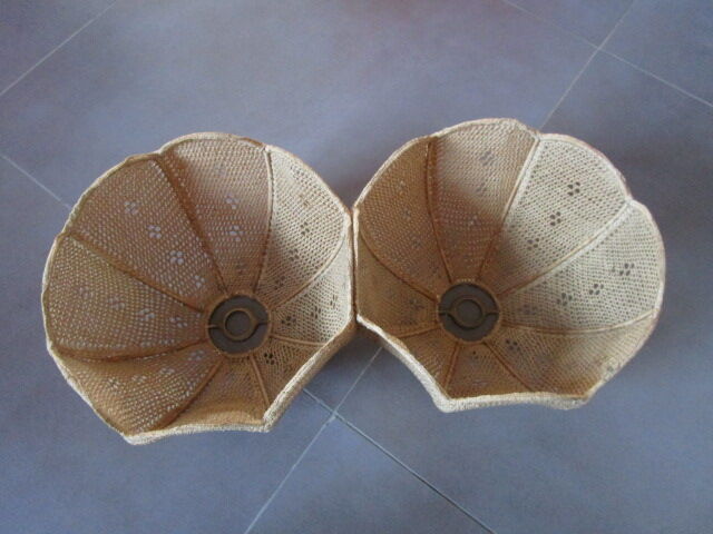 Pair of vintage lampshades
