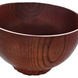 Wooden bowl and its two chopsticks