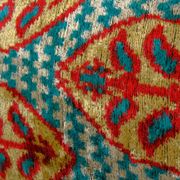 Ikat extra long velvet pillow cover - silk ethnic velvet bench pillow cover - ethnic decorative