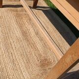 Old solid wood farmhouse table – chic country spirit