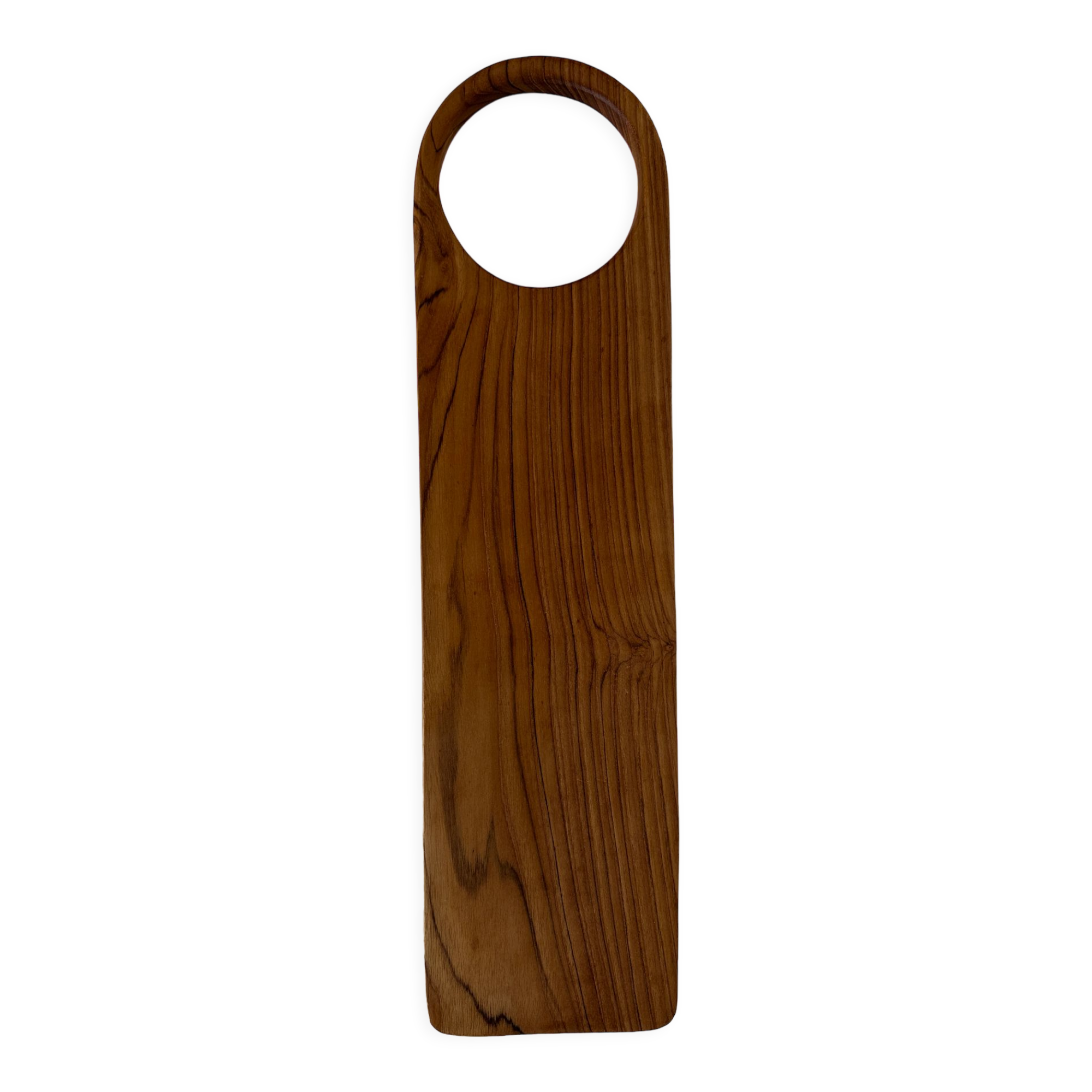 Cutting or presentation board of monoxyl teak with handle (T1)