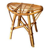 Rattan stool, 1960s-1970s