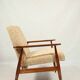 Fauteuil vintage jaune de style scandinave moderne