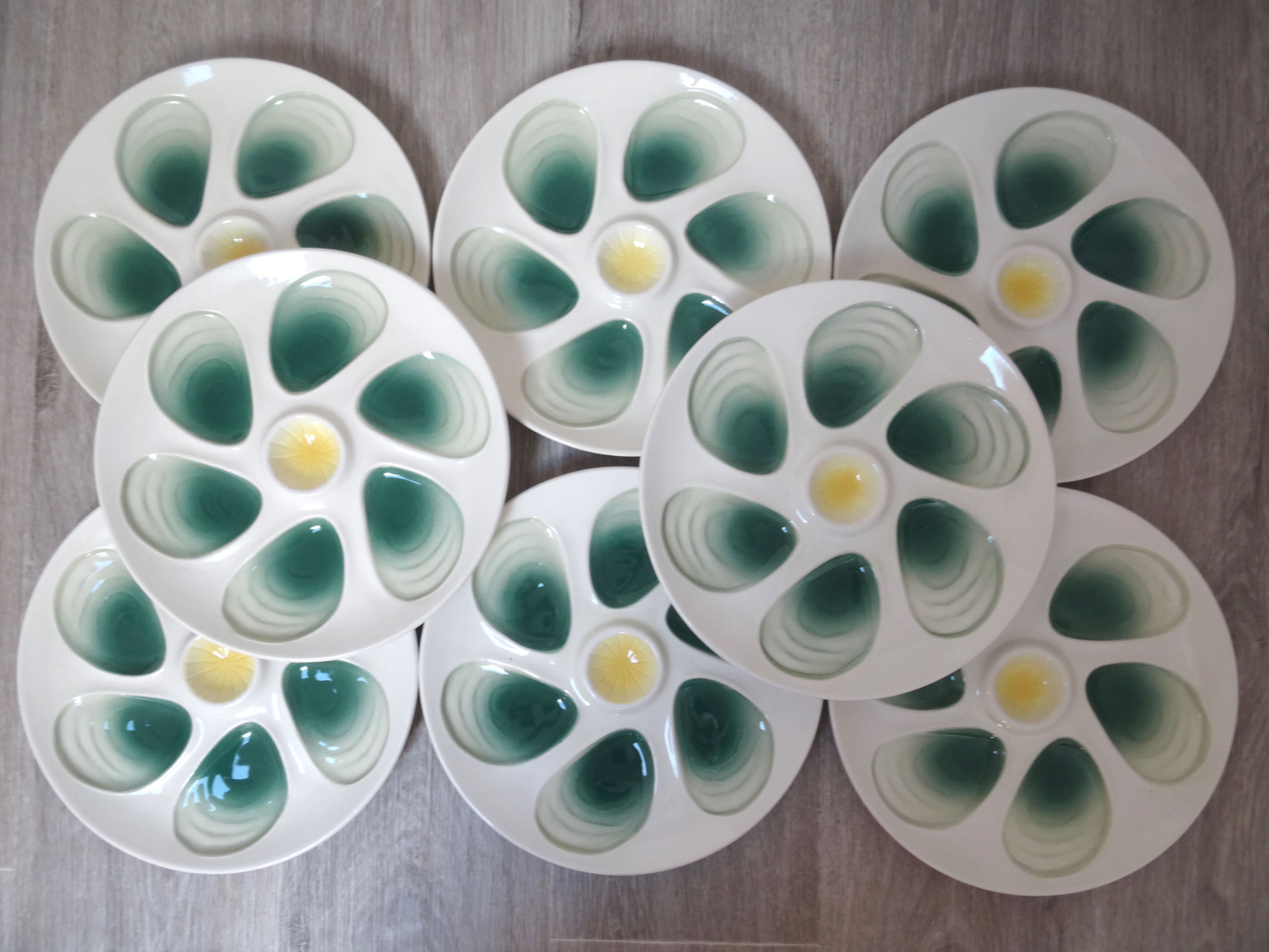 8 Salins oyster plates France
