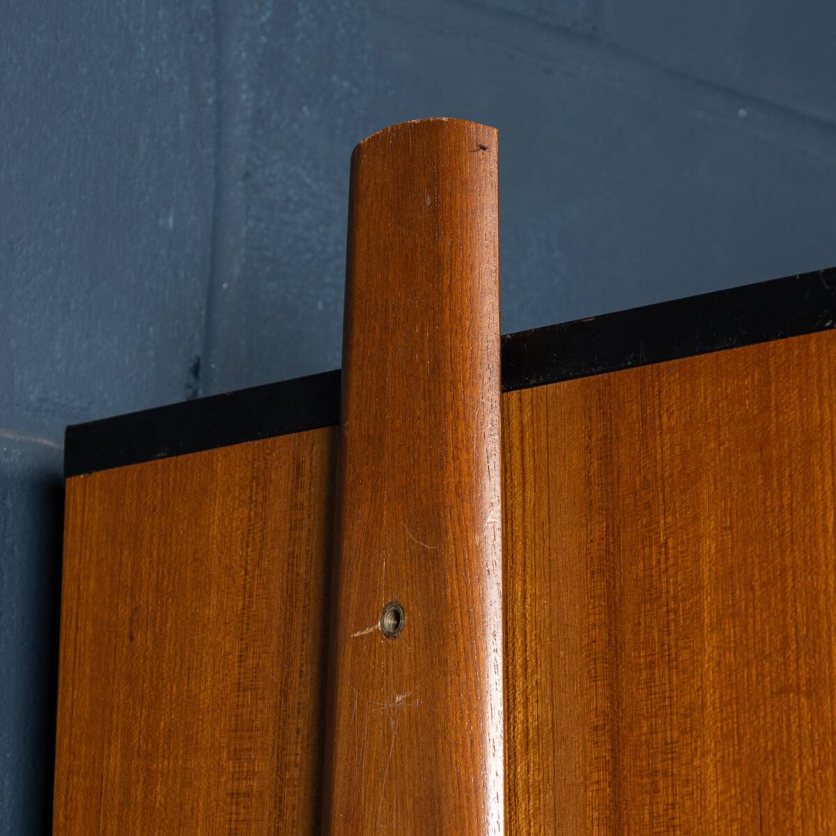 Vintage 20thc italian modular teak wall cabinet c.1960