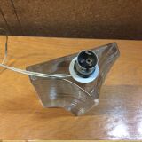 Vintage crystal lamp foot signed daum france - 70s