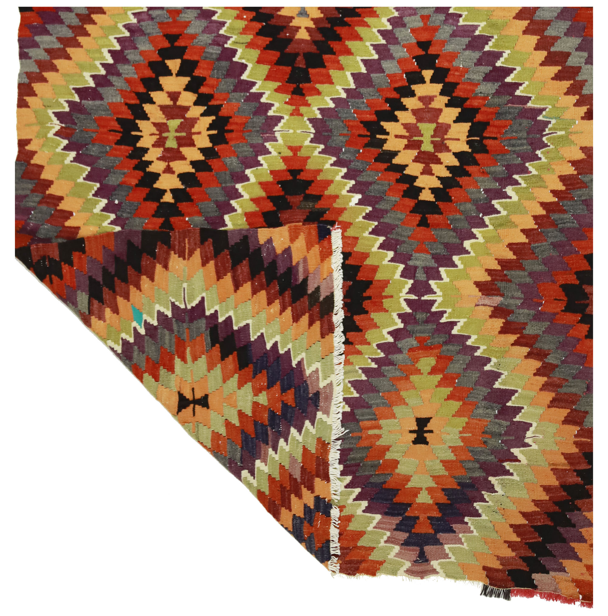 Anatolian handmade kilim rug 274 cm x 157 cm