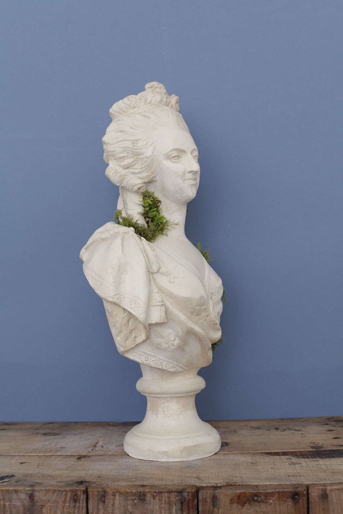 Buste Marie-Antoinette en plâtre ciré