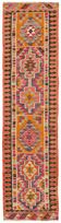 Turkish Handwoven Vintage Herki Kilim 94 cm x 346 cm