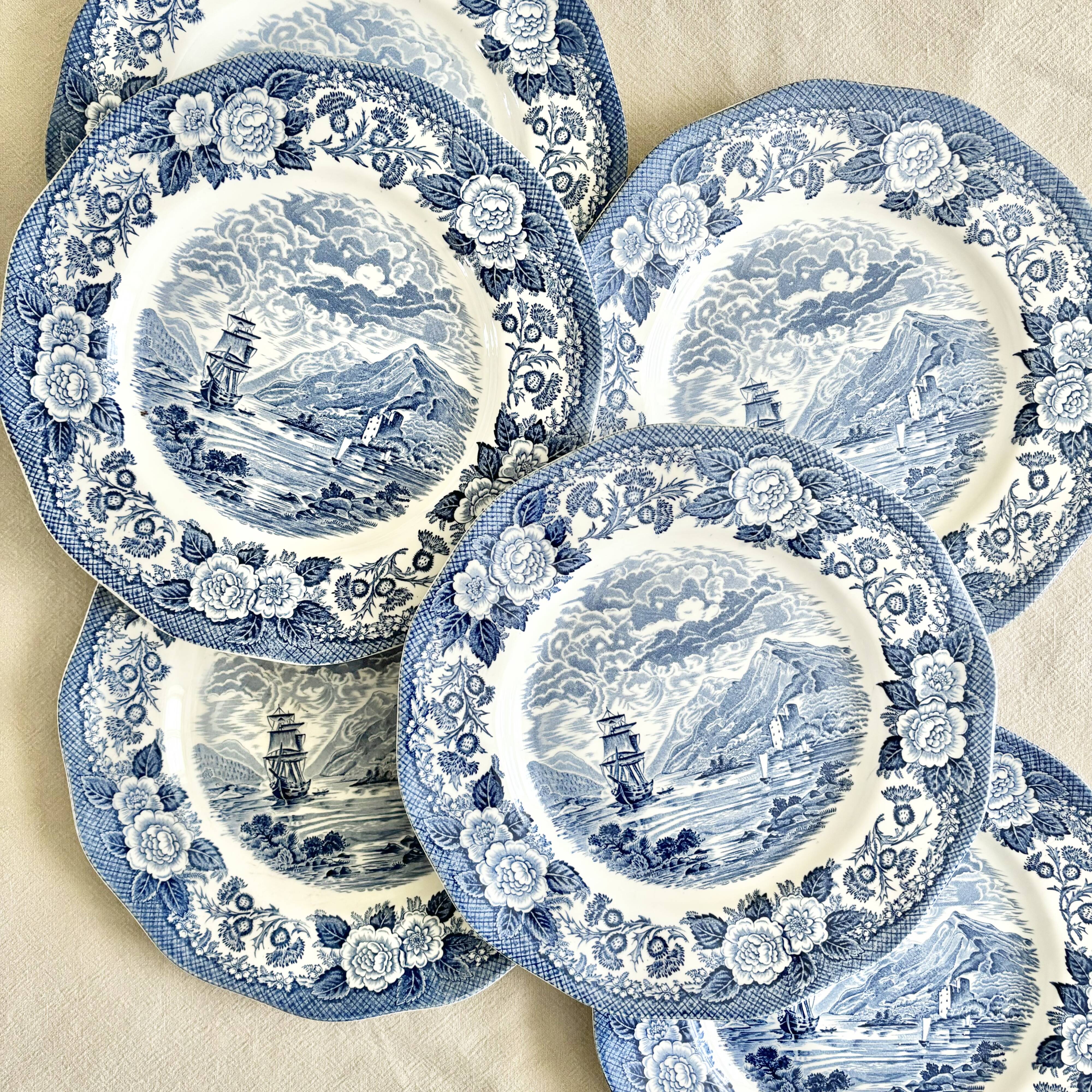 Old English dinner plates