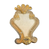 Venetian art nouveau wall mirror Murano 24x44cm