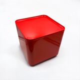 Table rouge Space Age design par Marcello Siard pour Longato, années 70