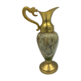 Soliflore in brass and onyx from vintage Italy