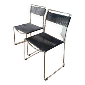 Pair of vintage spaghetti chairs by Giandomenico Belotti for Alias, 1980s