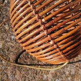 Ball rattan pendant light