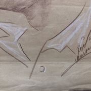 Pastel drawing 1971 man portrait with glasses, signed rose? marseille 13 bouche du rhône paper