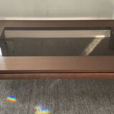 Italy coffee table in wood and glass