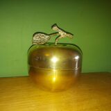 Apple-shaped brass tidy