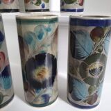 6 ceramic cup vases by Mexico