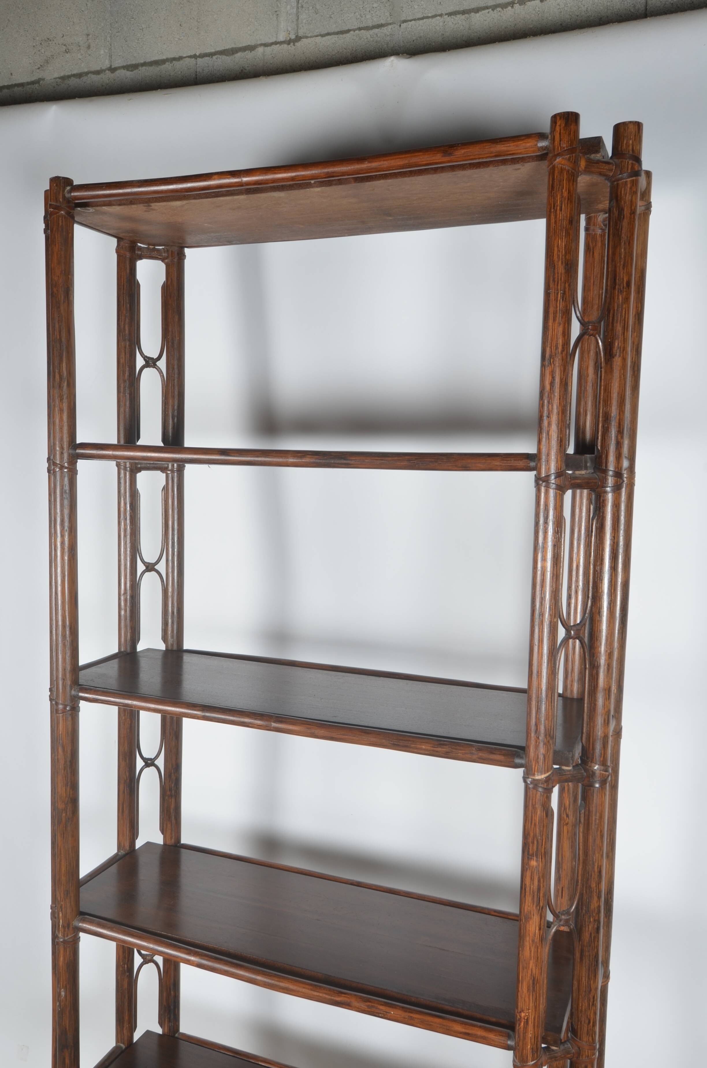 Rattan shelf 6 shelves