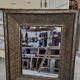 Miroir début 20ème en tôle emboutie